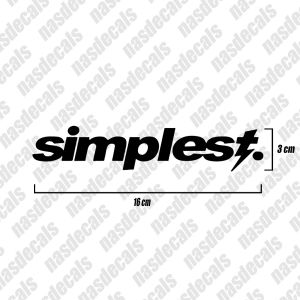Simple Simplest Sticker Decal for Motorcycle Stickers Waterproof Vinyl Decals for Motor and Car Cars