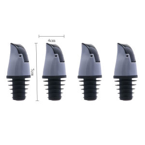 4PCS Sauce Nozzle Seasoning Bottle Plug Tool Automatic Opening Anti Leakage Lid Kitchen Accessories