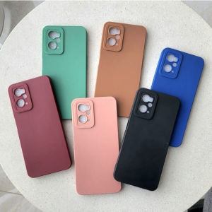 PAKET 3in1 Case OPPO A78 4G Premium Slim MatteMacaron Warna Bonus Tempered Glass Layar Dan TG Camera