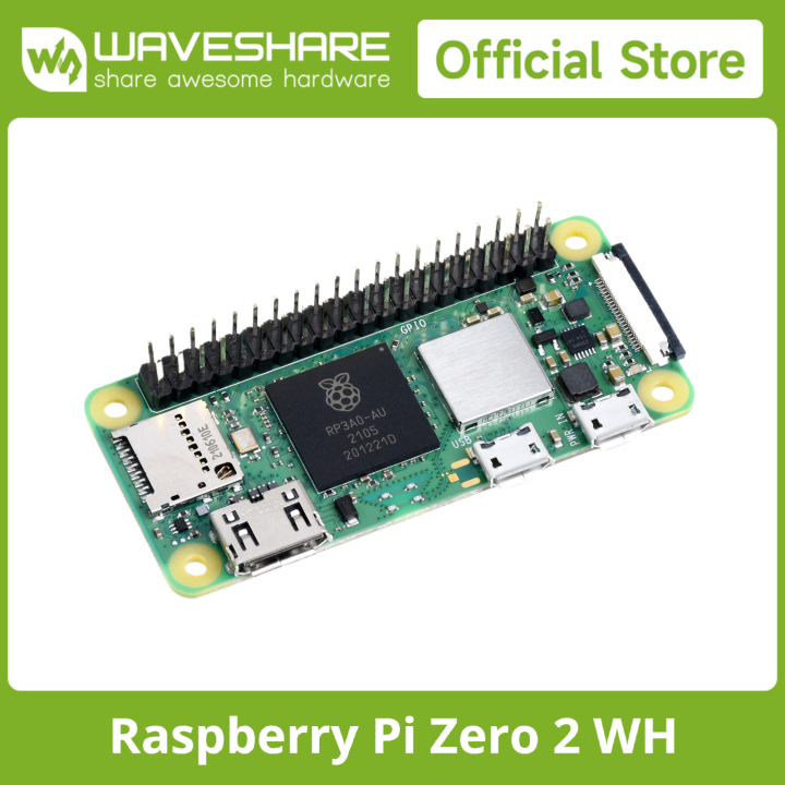 Waveshare Raspberry Pi Zero 2 W/WH/WHC, Five Times Faster.1GHz Quad ...