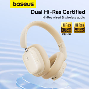 Baseus H1i Wireless Headphones Bluetooth Earphones Bluetooth 5.3 Stereo HiFi Music with Rotating Noise-Cancelling Microphone Sports Gaming Headset