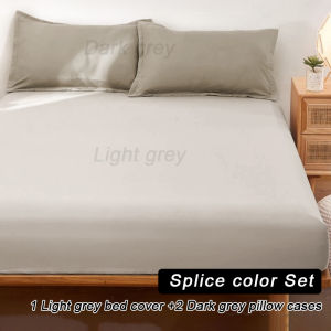 3 In 1 Premium Bed Sheets No Lukot No Gusot Bedsheet Flat Sheets with 2 Pillowcases