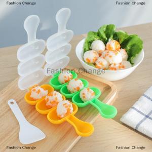 [COD] Fashion Change 2Pcs Set Baby Rice Ball Mold Shakers Food Decoration Kids Lunch DIY Sushi Maker Mould Kitchen Tools Bento Accessories