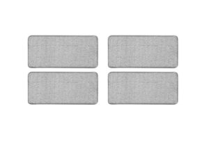 MICROFIBER FLAT MOP WITH BUCKET + 4 REUSABLE FIBER MOP PADS FLAT SQUEEZE MOP AND BUCKET HAND FREE WRINGING FLOOR CLEANING MOP FOR HOME KITCHEN FLOOR CLEANING