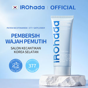IROHADA Whitening Brightening Facial Cleanser 7 Days to Clearer Less Oily Brighter Skin Salicylic Acid 8X Amino Acid -80% Excess Oil -98% Impurities -85% Skin Dullness