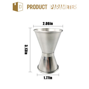 1 Oz Cup Cocktail Jigger Double Wine Measurer Stainless Steel Ounce Measuring Cup