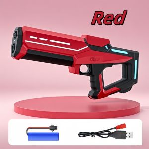Besar Water Gun Pistol Elektrik Tembakan Air Majalah Ganda Mainan Pistol Air Berulang Listrik Majalah Ganda Mainan Pistol Air Tembakan Anak Besar Water Gun pistol maianan anak