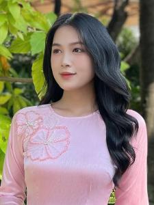 Áo dài gấm kết đá AD158 Thiết kế độc đáo dành cho nữ thanh lịch KHANH LINH STYLE