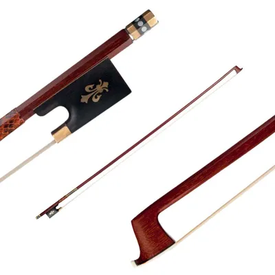 Garosa Pernambuco Violin Bow Đen Ebony Horsehair 4/4 Đàn Violin kích thước đầy đủ cho người mới bắt đầu và chuyên gia