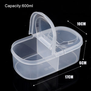 Double Open Flip Fruit Box Students Portable Snack Box Office Workers Fruit Box Refrigerator Crisper