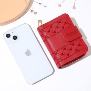 ABC DOMPET LIPAT WANITA 816 Bahan Kulit Dompet Kartu PU Dompet Koin