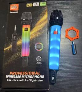 NEW JBL HARMAN VM-40S/VM-80S Professional Handheld Wireless Unidirectional Dynamic Microphone With RGB Light And Built In Rechargeable Battery