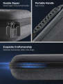 JSAUX ROG Ally X Protective Case EVA Hard Shell Carrying Bag for Accessories Storage & Travel. 
