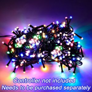 20M 8modes LED Light Strip Led hari raya lights waterproof Outdoor Fairy Lights Black Wire for Tree Flower hari raya decoration
