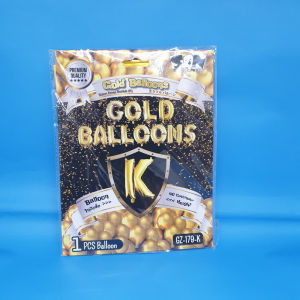 Murah!! (1Pcs SON) Balon Foil Huruf GOLD balon foil huruf GOLD BALLONS 40cm balon ultah