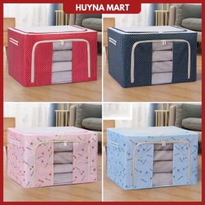 Túi Đựng Quần Áo Chăn Màn Khung Thép Cao Cấp Loại To Tiện Lợi 66 Lit