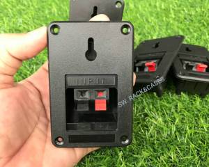 เท็ปลำโพงหลังตู้ ราคา 2 ตัว รหัส PW-05 อุปกรณ์ตู้ลำโพง วัสดุเกรด ABS ขนาด 6x9x3cm สวยแข็งแรง