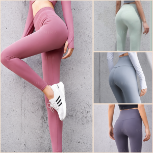[SOLMIRA] Basic Yoga Leggings Sports Pants Wear Casual High Waist Tights for Women