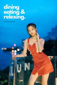 8 Studio Brand เสื้อผ้าแบรนด์แท้การันตี มินิเดรส สายเดี่ยวสีแดง เรียบหรู ดูแพง ไฟต้องลุกจ้า