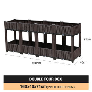 Enlarge the planting box square plastic vegetable flower box deepen the box flower pot