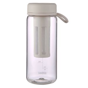 TRYANY Soft Silicone Handle Cold Brew Coffee Maker Large Capacity Airtight Lid Iced Tea Infuser Convenient Leak-proof Portable Water Bottle Sports Activities