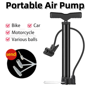 High Pressure Bike Motorcycle Pump Air Inflator Balls with Base Tire Pump Mountain Bike Portable High-pressure Air Pump