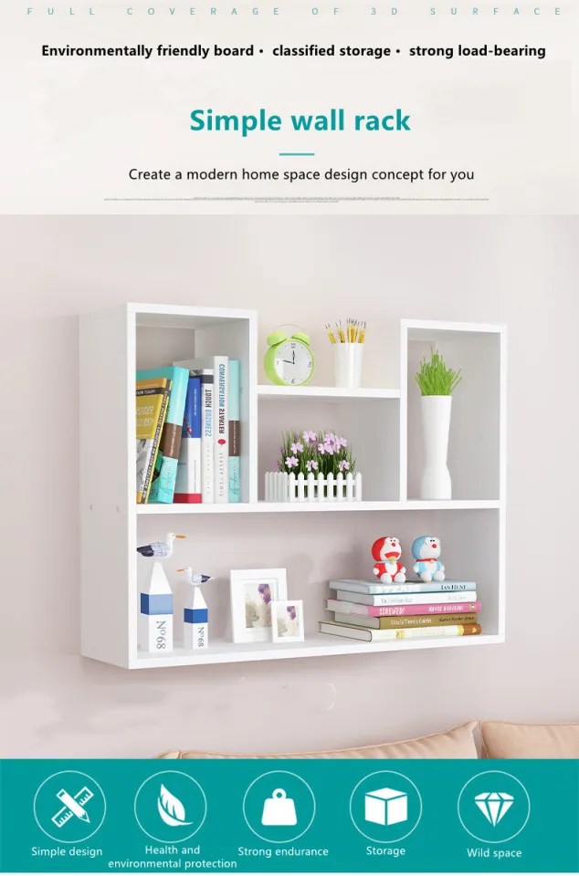 Wall Shelf Multi no Perforated Shelf Wall-Mounted Wall Cabinet Wall Hanging  Wall Simple Decoration