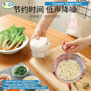 Mini Chopper Tarik Manual Penghancur Gilingan Bumbu Choper Serbaguna Food Processor Premium
