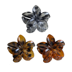 3D Flower Hair Claw Clip for Daily Use Strong Hair Clamp Hair Styling Tool Ponytail Holder French Jaw Clip for Women