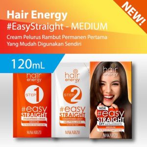Makarizo Easy Straight  120ml - Pelurus Rambut Permanent  Hair Smoothing Pria/Wanita