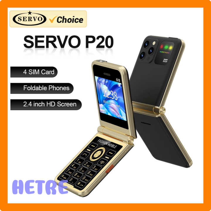 HETRE SERVO 4 SIM Standby Folding Mobile Phone Speed Dial FM Radio ...