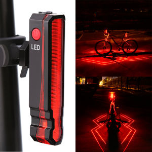 Ready Stock: Built-in Battery Lamp & Safety Warning Taillight for Cycling