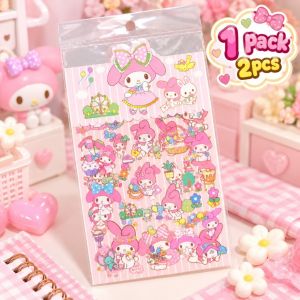 💖Ready Stock💖3D Puffy Sticker Cute Cartoon Design  Kawaii Decorative Sticker for Journal Scrapbook Notebook DIY Gift