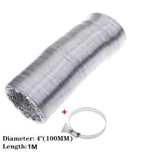 ⚡In Stock⚡ 4"/6"/7"/8"/10"/12" /14"/16" Air Ventilation Pipe Hose Flexible Aluminum Exhaust Duct 1m Length