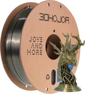 Silk Gold PLA Filament 1.75mm PLA Filament 1.75mm Silk Shiny 3D Printer Filament 1kg Cardboard Spool (2.2lbs) Dimensional Accuracy +/- 0.03 mm Fit Most FDM Printer