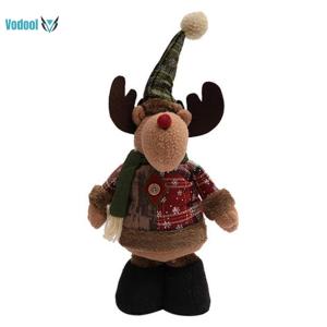 Telescopic Christmas Doll W/ Telescopic Legs Snowman Elk Doll Ornaments Christmas Telescopic Ornament for Party Cupboard[Vodool Official Center]