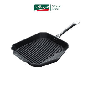 Seagull กระทะย่างนอนสติ๊ก เพอร์เฟค กริลล์ อินดักชั่น 28 ซม.