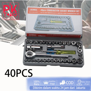 Kunci Pas 40 Pcs - Wrench Set 1/4 Bolting Socket Berkualitas Tinggi Untuk Kunci Sok Yang Lebih Presisi Dalam Perbaikan Kendaraan Atau Pekerjaan Rumah Tangga