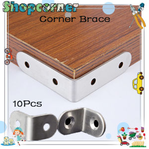 10Pcs Siku Penyangga Rak Plat Besi Siku Bracket Stainless Steel