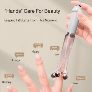 Finger Roller Massager 4 Magnetic Bead Clip Finger Joint Massager Tiger Mouth Hand Numbness Whitening Thin Hands 5 Bead Massage Stick五珠手指按摩器