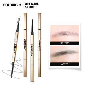 Bút Chì Kẻ Lông Mày Hai Đầu Colorkey Với Cọ Trang Điểm Không Thấm Nước Mỹ Phẩm Bút