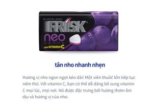 KẸO NGẬM HƯƠNG BẠC HÀ THƠM MIỆNG FRISK NEO NHẬT BẢN HỘP 45 VIÊN