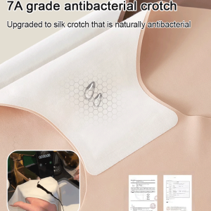 Silk Milk Skin Mid-rise Seamless Antibacterial Underwear for All Seasons Ladies  Healthy  No Trace  Mulberry Silk