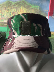 Topi PDL Pet Loreng NKRI TNI Militer Velbed Loreng Malvinas