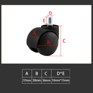 Bánh xe đẩy hàng mini ty ren bánh xe công nghệ Nhật Bản