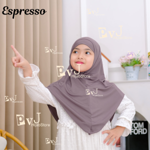 Bergo Anak Malay Inner Menyatu Usia 5-12 Tahun | Hijab Instan Anak Malaysia Ciput Tali Inner | Khimar Bergo Malay Oval Pinguin Menutup Dada