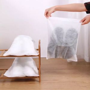 30PCS Portable Drawstring Shoes Clear Storage Bag Dust Bags Travel Pouch