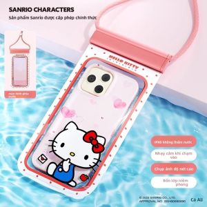 Túi Chống Nước Điện Thoại Sanrio Hello Kitty IPX8 Cảm Ứng Nhạy PVC ABS LFB373