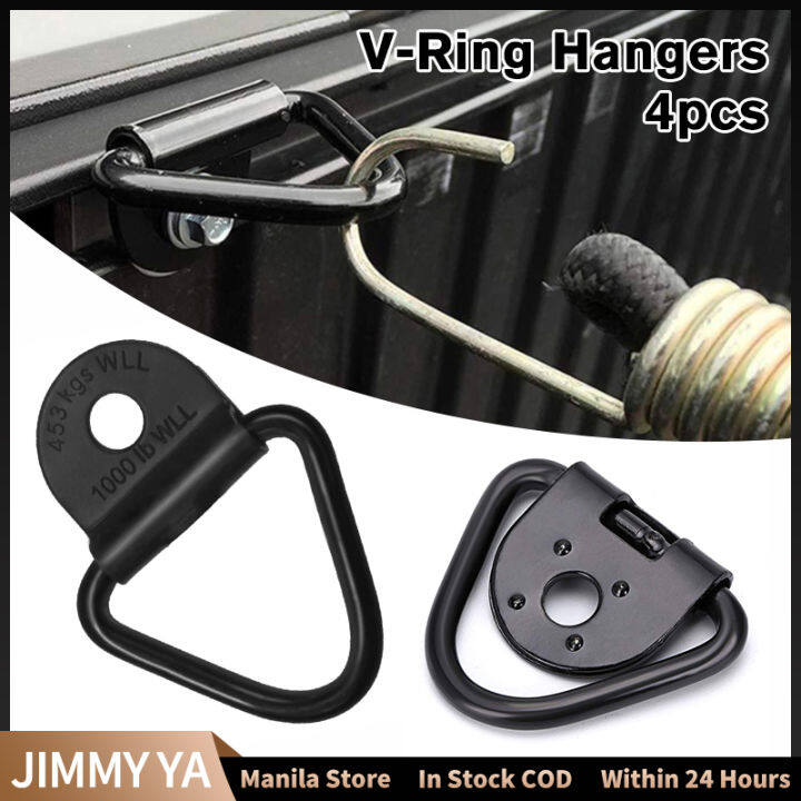 4pcs V-Ring Hook Truck Cargo Tie Down Anchors Ring V-shaped High ...