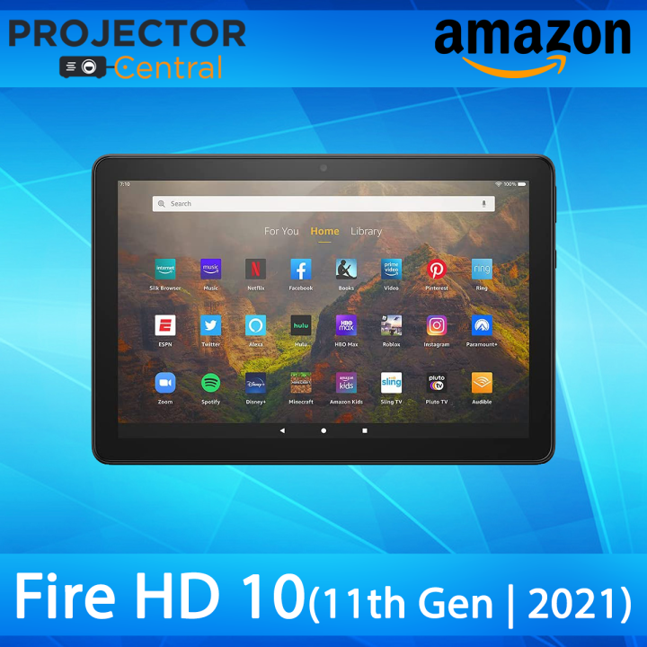 Amazon Fire HD 10 Tablet 11th Gen 10.1" 1080p 32GB Olive - Open Box With Ads, 90 Day Warranty